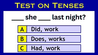 Quiz on Tenses  Can you get full marks on this Grammar Test in English [upl. by Elsinore130]