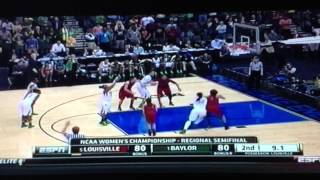 Louisville upsets 1 Baylor women last 16 seconds [upl. by Gyatt]