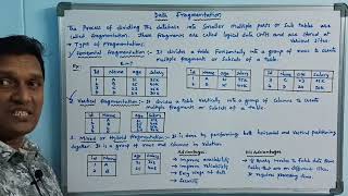 Data Fragmentation  Horizontal Vertical Mixed Fragmentation  Distributed Database  Telugu [upl. by Ratna]