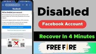 how to recover disabled facebook account We disabled Your account facebook 2024 Recovery Fb id [upl. by Raimund]