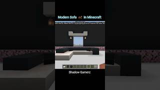 Modern Sofa 🛋 in Minecraft youtube viral shorts [upl. by Ikeda895]