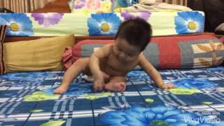 Baby 5 months development Sit up and crawl [upl. by Elwira]