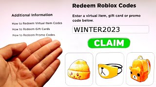 5 NEW Roblox PROMO CODES 2023 All FREE ROBUX Items in FEBRUARY  EVENT  All Free Items on Roblox [upl. by Laeahcim]