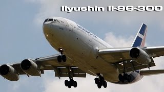 Ilyushin IL96 crosswind landing [upl. by Akerdna]