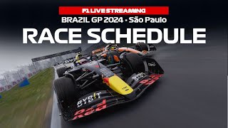 F1 Weekend Schedule Brazil GP 2024 São Paulo [upl. by Kareem416]