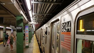 MTA NYC Subway L train service at Bedford Ave Lorimer St amp 1st Ave [upl. by Elumas564]