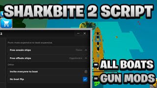 NEW BEST SharkBite 2 Script Pastebin  ROBLOX Get All Boats [upl. by Adamina857]