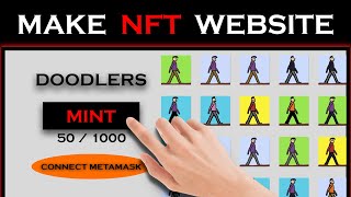 How to create an easy NFT Minting website with mint button  no coding  easiest way [upl. by Nodyarg]