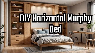 I Built A DIY Horizontal Murphy Bed To Save Space In My Tiny Apartment [upl. by Adnawuj]