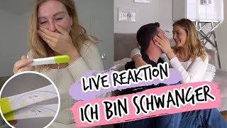 LIVE REAKTION VON TOBI UND MIR  ICH BIN SCHWANGER [upl. by Zoeller]