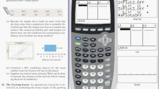 Ti 8384 Confidence Intervals TInterval 1PropZInt V06 [upl. by Attennyl]