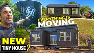 Moving EVERYTHING New Tiny House BUILD  Shed To House  Grain Silo Tiny House [upl. by Allenod]