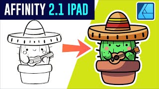 Design Anything Without PEN TOOL  Beginner in Affinity Designer 21 iPad [upl. by Nosreme]