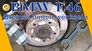 Bremsscheiben hinten wechseln BMW E46 318Ci so gehts DIY tutorial [upl. by Nirac]