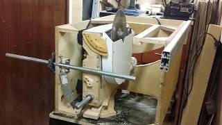 Pilarka stołowa  table saw DIY  Tilting mechanism upgrademechanizm pochyłu 12 [upl. by Nileve]