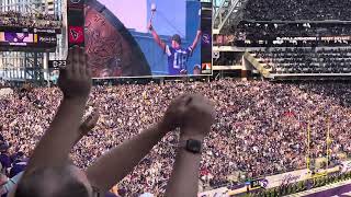 👏👏🎉Minnesota Viking Skol Chant  Bobby Bryant Sounds Gjalarhorn and Leads Skol Chant [upl. by Odille]