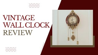 Vintage Wall Clock Review  Amazon Finds [upl. by Ilenna]