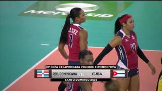 Cuba vs Republica Dominicana  XV Copa Panamericana de Voleibol 2016 Semifinal [upl. by Aneala]