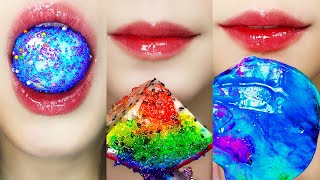 ASMR Planet Jelly Galaxy Tanghulu タンフル EMOJI FOOD MUKBANG 탕후루 행성 젤리 이모지 먹방 EATING SOUNDS [upl. by Jordanna]