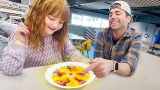 ADLEY’S SKiTTLE EXPERiMENT A for Adley teaches Mark Rober SUGAR SCiENCE Adley visits CrunchLabs [upl. by Roderick884]