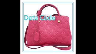 Date Code amp Stamp Louis Vuitton Montaigne BB  LUXCELLENT TV [upl. by Noval]