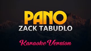 Zack Tabudlo  PANO KaraokeInstrumental [upl. by Adrell818]