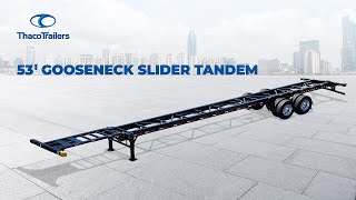 Thaco Trailers 53’ Gooseneck Slider Tandem [upl. by Desiri]