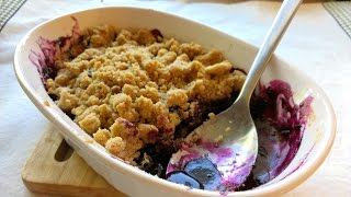 How to Make Blueberry Crumble  Summer Dessert [upl. by Etteiluj]