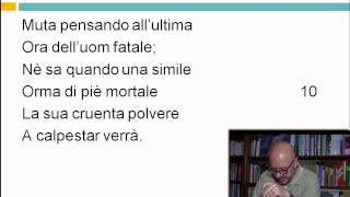 5 Maggio 1821  prima parte  Alessandro Manzoni  Lezioni di letteratura dell800  29elode [upl. by Gulick]