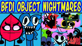 Friday Night Funkin New VS BFDI OBJECT NIGHTMARES Full Mod  Cutscenes  Come and Learn with Pibby [upl. by Ahsitnauq]