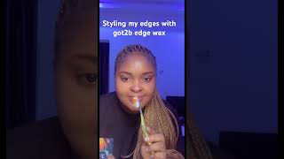 1 minute styling with got2b edges gel youtubeshorts youtube edgestutorial [upl. by Baelbeer478]