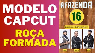 A Fazenda 16 Modelo CapCut para vc usar Roça formada [upl. by Ennoira]