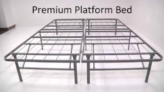 Premium Platform Bed Base Setup Video [upl. by Nayllij]