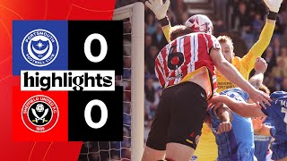 Portsmouth 00 Sheffield United  EFL Championship highlights [upl. by Anertal949]