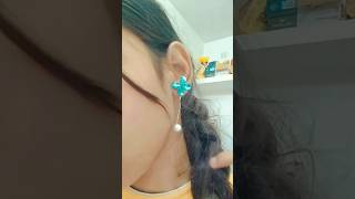 Cutest❤ easy earring in🤗🤭💖 just5 min🥰🥰 craft diy handmade [upl. by Liatris]