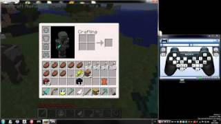 Prueba de Xpadder con Minecraft y un mando de PS3 [upl. by Rodmur339]