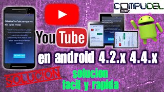 YOUTUBE ANDROID 40  41  422  44  442  444 APK SOLUCION YOUTUBE PIDE ACTUALIZAR ✅ [upl. by Littlejohn73]