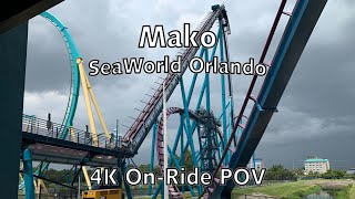 Mako at SeaWorld Orlando  4K OnRide POV [upl. by Gibbon]