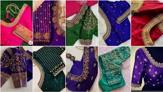 50Latest Maggam work blouse designsAari work blouse design ideas 2023 [upl. by Sirrep620]