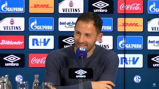 Domenico Tedesco Lustiger Versprecher in der PK 2018 quotWir hatten gewixtquot  Schalke  Mainz [upl. by Wolpert]