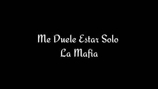 Me duele estar solo letra La Mafia [upl. by Gilmore]