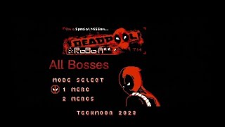 Deadpool Contra nes All bosses [upl. by Eanore]