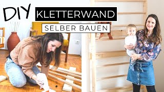 Klettergerüst aus Holz selber bauen  DIY Kinderzimmer Sprossenwand  DIY Mamis [upl. by Diraj180]