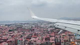 Xiamen Airlines Boeing 737800 Landing at Xiamen Gaoqi Airport [upl. by Einafets]