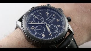 2018 Breitling Navitimer 8 Chronograph Black Steel M13314101B1X1 Luxury Watch Review [upl. by Bealle]