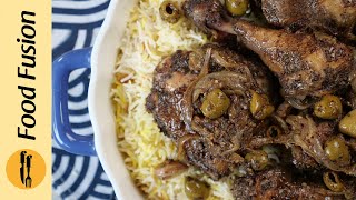 Zaatar Chicken With Saffron Rice Recipe by Food Fusion [upl. by Naarah938]