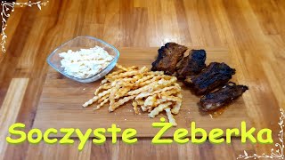 Soczyste żeberka z Frytkami i surówka Colesław  😋🤗👩‍🍳 [upl. by Rush]