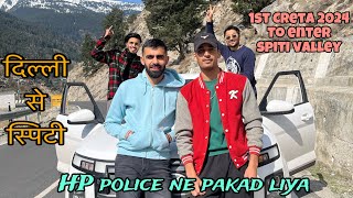 Ep1  Delhi to Spiti valley  Creta 2024  full HD [upl. by Alimak]