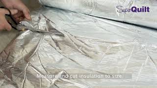 How to install YBS SuperQuilt multifoil insulation in a IWI dry lining masonry wall application [upl. by Cooper]