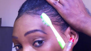 How to Edge Control Gel On Natural Hair [upl. by Michigan454]